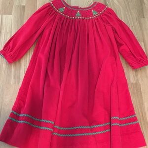 Corduroy Christmas dress, 4T
